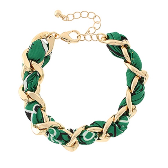 Scraf & Chain Oval Twisted Bracelet - Picture 1 of 7